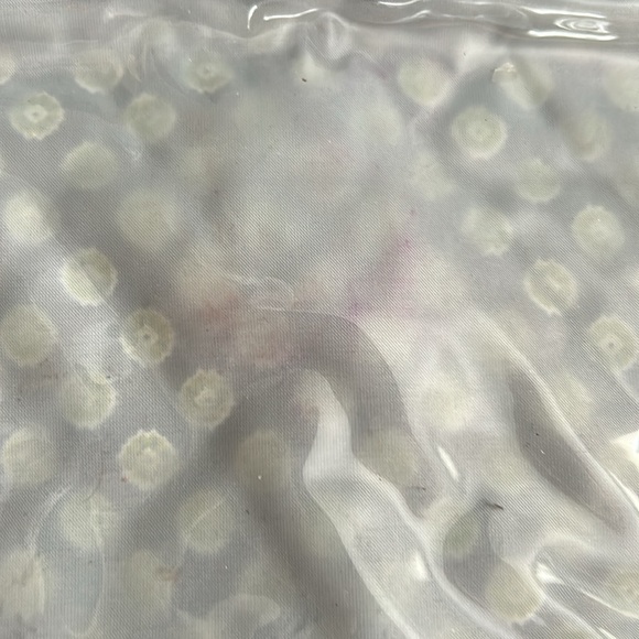 Vera Bradley Green and Blue Cosmetic Bag with Geometric Design - Picture 8 of 13